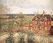 Camille Pissarro Deaf woman's home oil